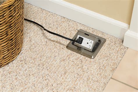 electrical box in concrete floor|floor outlet box for concrete.